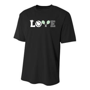 Tennis Love Tennis Fan Tennis Player Gift Tennis Lover Youth Performance Sprint T-Shirt