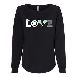 Tennis Love Tennis Fan Tennis Player Gift Tennis Lover Womens California Wash Sweatshirt