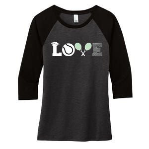 Tennis Love Tennis Fan Tennis Player Gift Tennis Lover Women's Tri-Blend 3/4-Sleeve Raglan Shirt