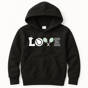 Tennis Love Tennis Fan Tennis Player Gift Tennis Lover Kids Hoodie