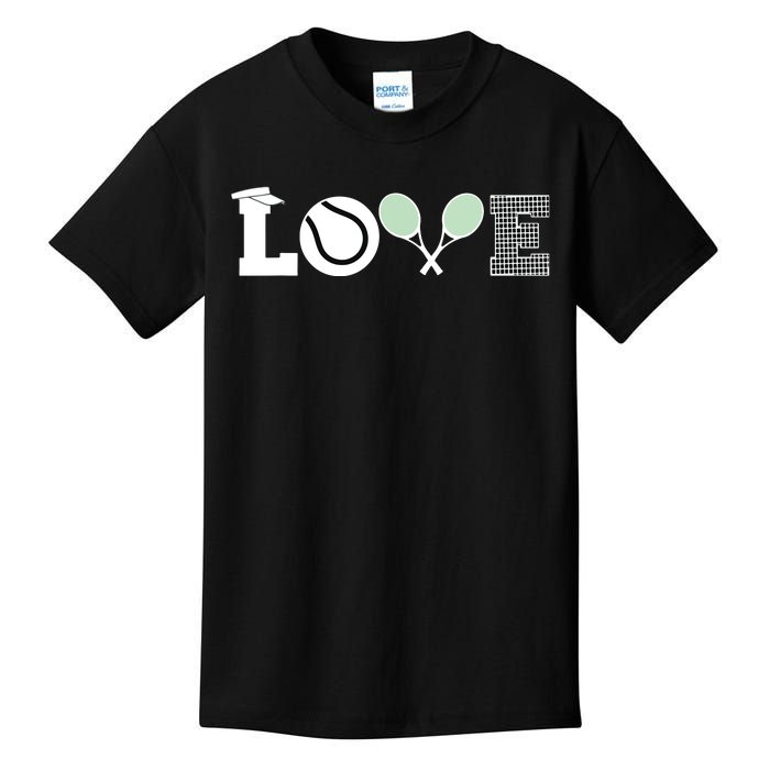 Tennis Love Tennis Fan Tennis Player Gift Tennis Lover Kids T-Shirt