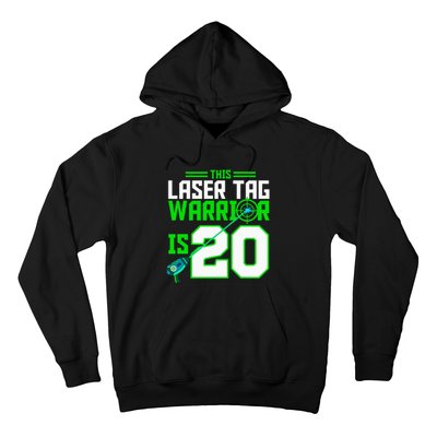 This Laser Tag Warrior Is 20 Gaming Birthday Party Hoodie