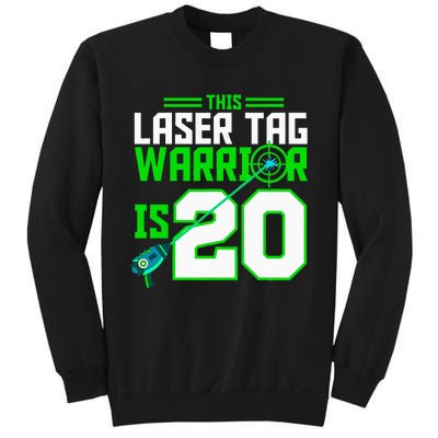 This Laser Tag Warrior Is 20 Gaming Birthday Party Sweatshirt