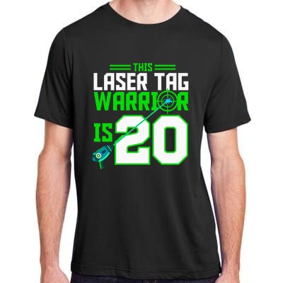 This Laser Tag Warrior Is 20 Gaming Birthday Party Adult ChromaSoft Performance T-Shirt