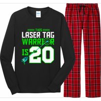 This Laser Tag Warrior Is 20 Gaming Birthday Party Long Sleeve Pajama Set