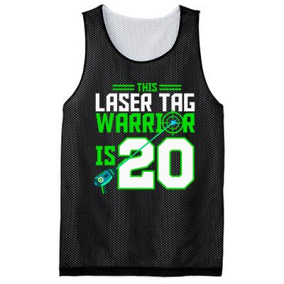 This Laser Tag Warrior Is 20 Gaming Birthday Party Mesh Reversible Basketball Jersey Tank