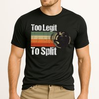 Too Legit To Split Funny Retro Bowling Team Unisex Blower Cooling Performance Crew T-Shirt