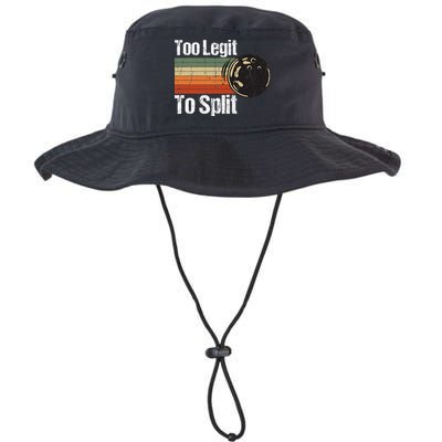 Too Legit To Split Funny Retro Bowling Team Unisex Blower Bucket Hat