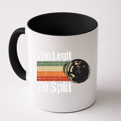Too Legit To Split Funny Retro Bowling Team Unisex Blower Mug