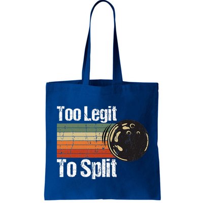 Too Legit To Split Funny Retro Bowling Team Unisex Blower Bag