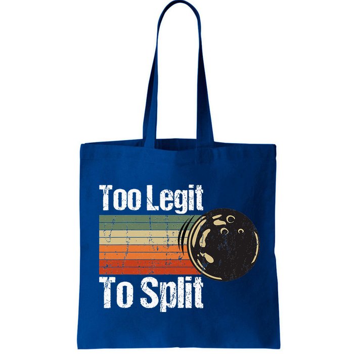 Too Legit To Split Funny Retro Bowling Team Unisex Blower Bag