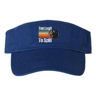 Too Legit To Split Funny Retro Bowling Team Unisex Blower Visor