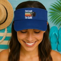 Too Legit To Split Funny Retro Bowling Team Unisex Blower Visor