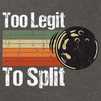 Too Legit To Split Funny Retro Bowling Team Unisex Blower Cotton Canvas Backpack