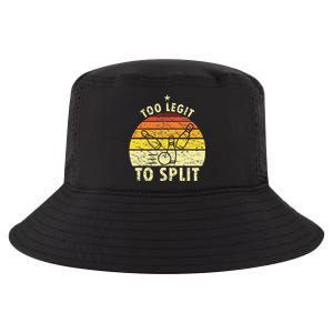 Too Legit To Split Retro Bowling Player Bowler Bowling Lover Cool Comfort Performance Bucket Hat