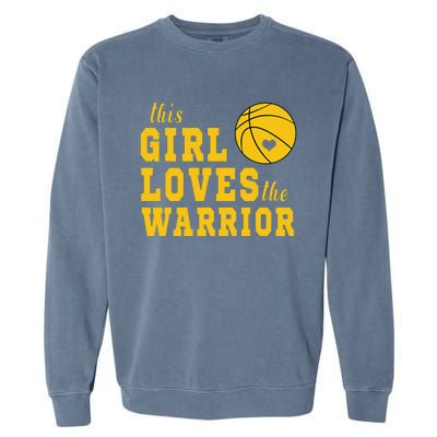 This Loves The Warriors Basketball Garment-Dyed Sweatshirt