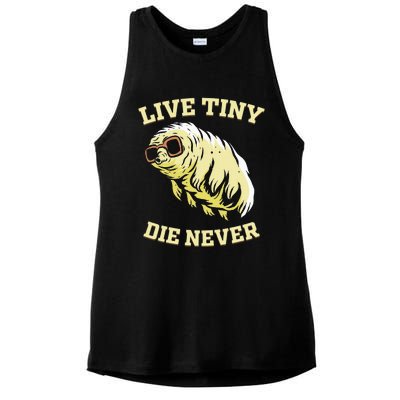 Tardigrade Live Tiny Die Never Water Bear Microbiology Ladies PosiCharge Tri-Blend Wicking Tank