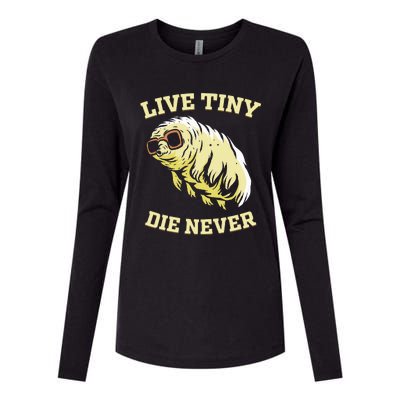 Tardigrade Live Tiny Die Never Water Bear Microbiology Womens Cotton Relaxed Long Sleeve T-Shirt