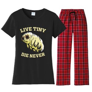 Tardigrade Live Tiny Die Never Water Bear Microbiology Women's Flannel Pajama Set