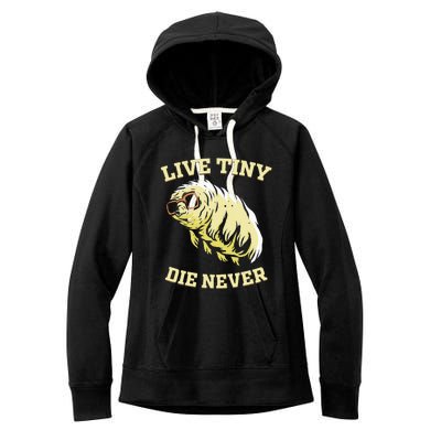 Tardigrade Live Tiny Die Never Water Bear Microbiology Women's Fleece Hoodie