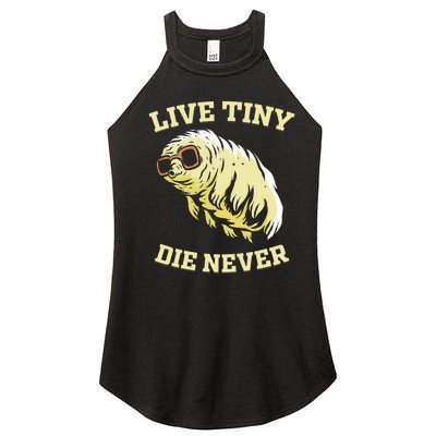 Tardigrade Live Tiny Die Never Water Bear Microbiology Women's Perfect Tri Rocker Tank