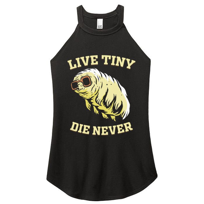 Tardigrade Live Tiny Die Never Water Bear Microbiology Women's Perfect Tri Rocker Tank