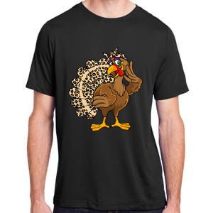 Thanksgiving Leopard Turkey Graphic Adult ChromaSoft Performance T-Shirt