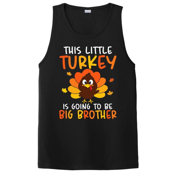 This Little Turkey Is Going To Be A Big Brother Thanksgiving PosiCharge Competitor Tank