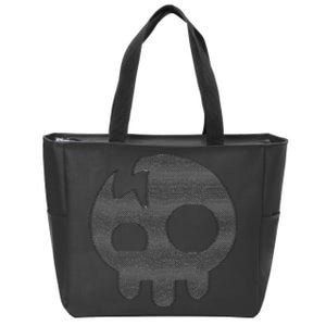 The Living Tombstone – Motion Blur Skull Zip Tote Bag