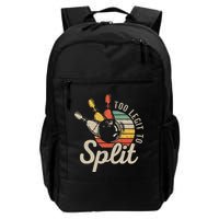 Too Legit To Split Retro Bowling Funny Bowler Bowling Team Backpack