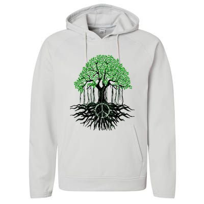 Tree Lovers Tree Of Life Peace Kindness Performance Fleece Hoodie