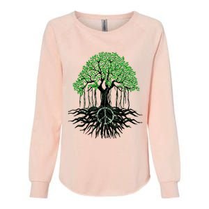 Tree Lovers Tree Of Life Peace Kindness Womens California Wash Sweatshirt