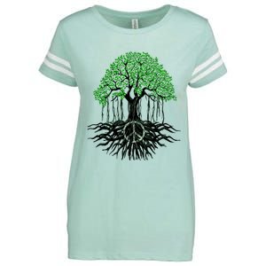 Tree Lovers Tree Of Life Peace Kindness Enza Ladies Jersey Football T-Shirt