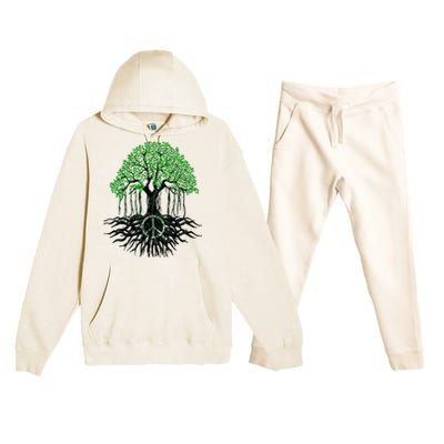 Tree Lovers Tree Of Life Peace Kindness Premium Hooded Sweatsuit Set