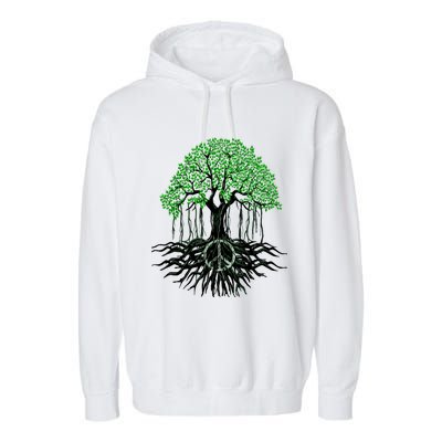 Tree Lovers Tree Of Life Peace Kindness Garment-Dyed Fleece Hoodie