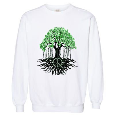 Tree Lovers Tree Of Life Peace Kindness Garment-Dyed Sweatshirt