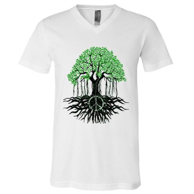 Tree Lovers Tree Of Life Peace Kindness V-Neck T-Shirt