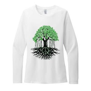 Tree Lovers Tree Of Life Peace Kindness Womens CVC Long Sleeve Shirt