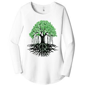 Tree Lovers Tree Of Life Peace Kindness Women's Perfect Tri Tunic Long Sleeve Shirt