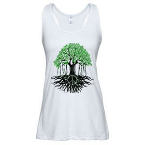 Tree Lovers Tree Of Life Peace Kindness Ladies Essential Flowy Tank