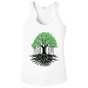 Tree Lovers Tree Of Life Peace Kindness Ladies PosiCharge Competitor Racerback Tank