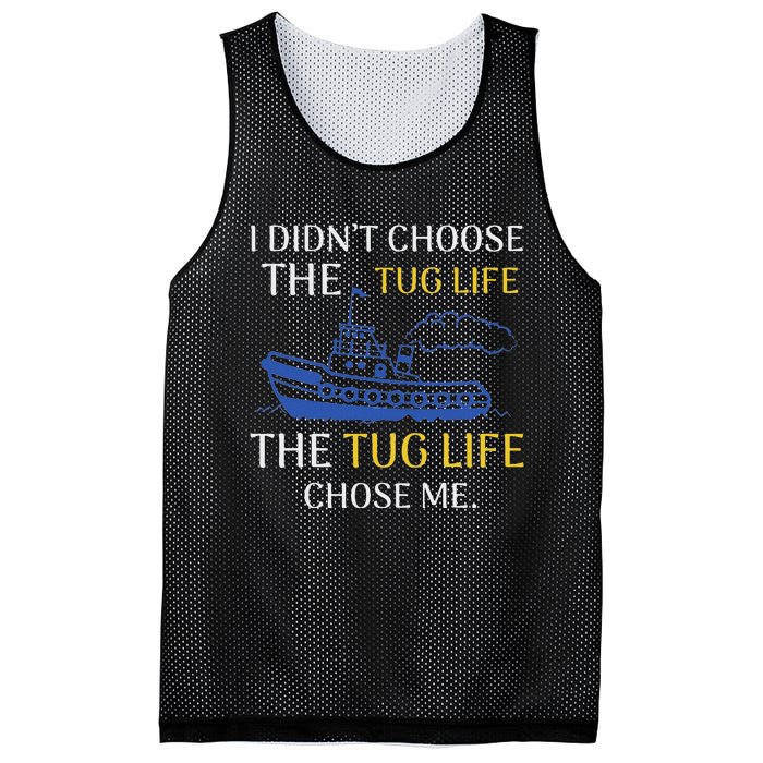 Tug Life Tugboat Funny Boating Quote Mesh Reversible Basketball Jersey Tank