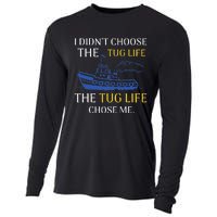 Tug Life Tugboat Funny Boating Quote Cooling Performance Long Sleeve Crew