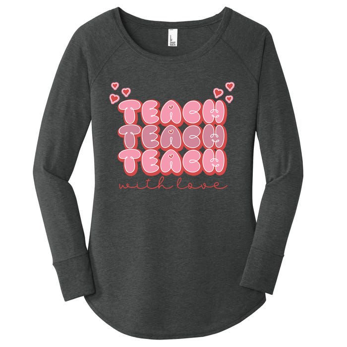 Teach Love Women's Perfect Tri Tunic Long Sleeve Shirt