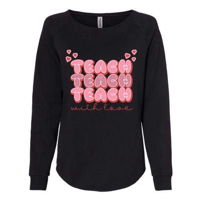 Teach Love Womens California Wash Sweatshirt