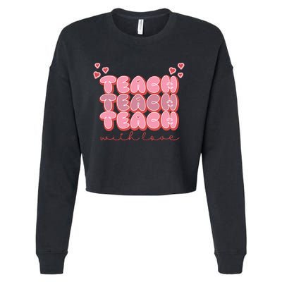 Teach Love Cropped Pullover Crew