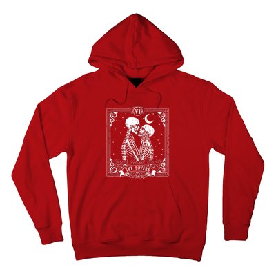 The Lovers Tarot Card Skeleton Great Hoodie