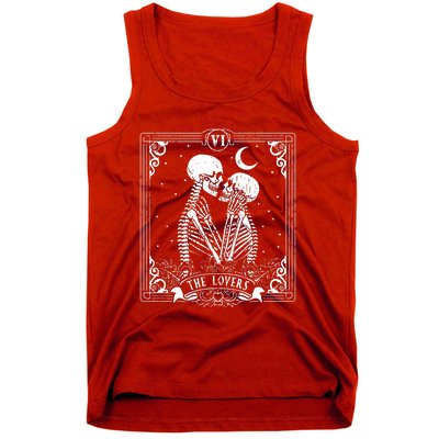 The Lovers Tarot Card Skeleton Great Tank Top