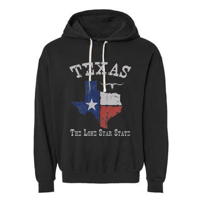 Texas Longhorn The Lone Star State DonT Mess With Garment-Dyed Fleece Hoodie
