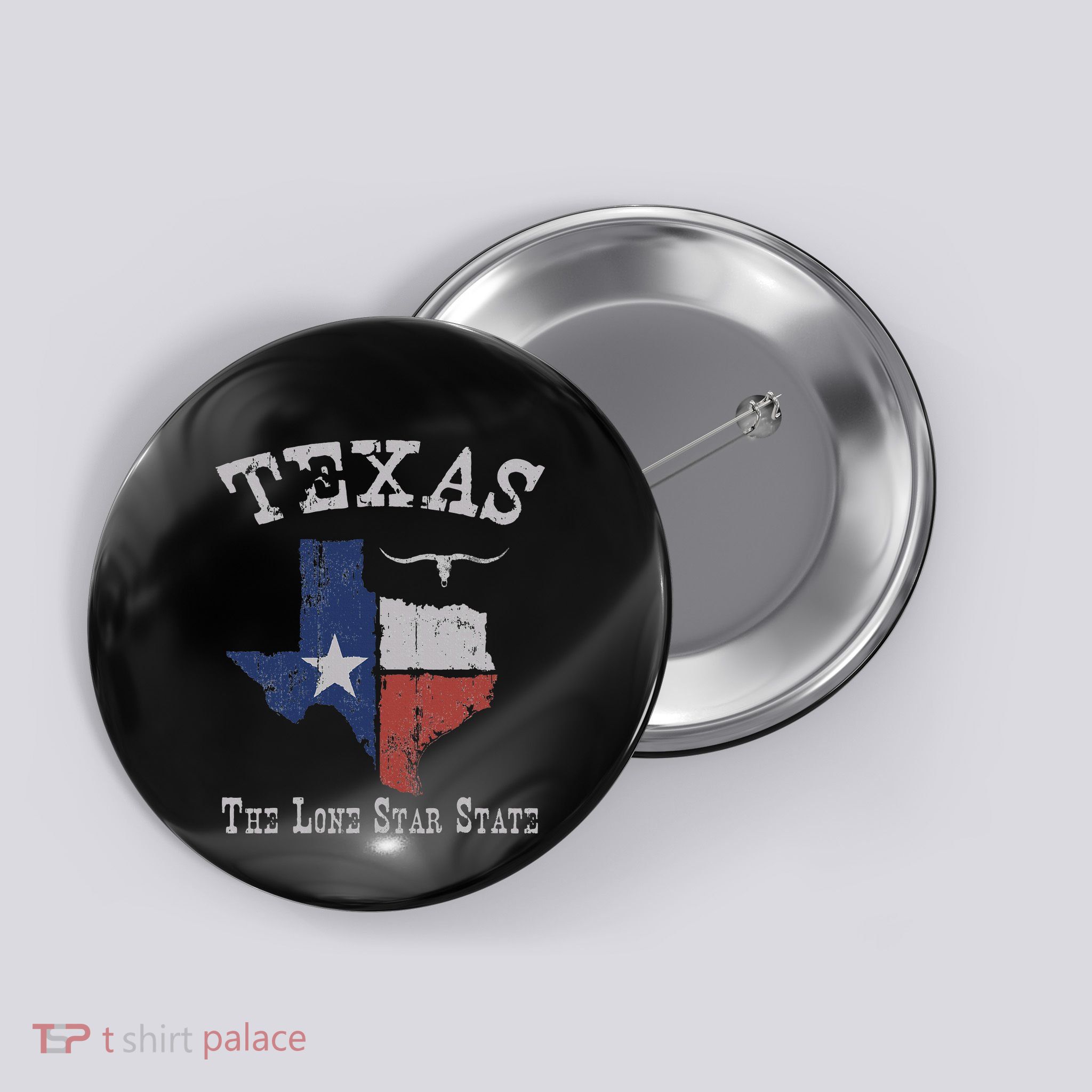 Texas Longhorn The Lone Star State DonT Mess With Button